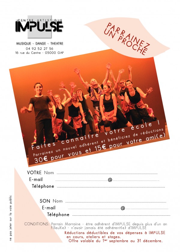 Flyer parrainage 2015/16