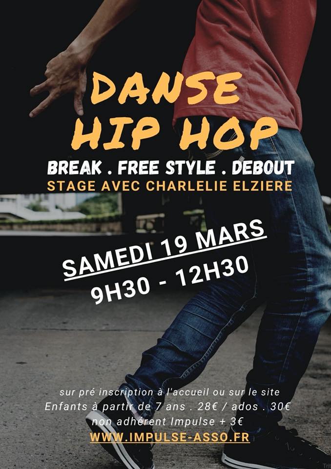 Affiche Stage Hip Hop 19 mars 2022