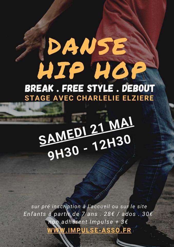 Affiche Stage Hip Hop 21 mai 2022