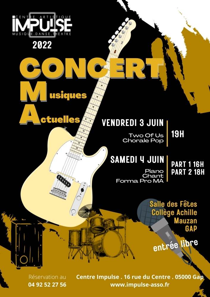 Affiche Concert Impulse 3 et 4 juin 2022