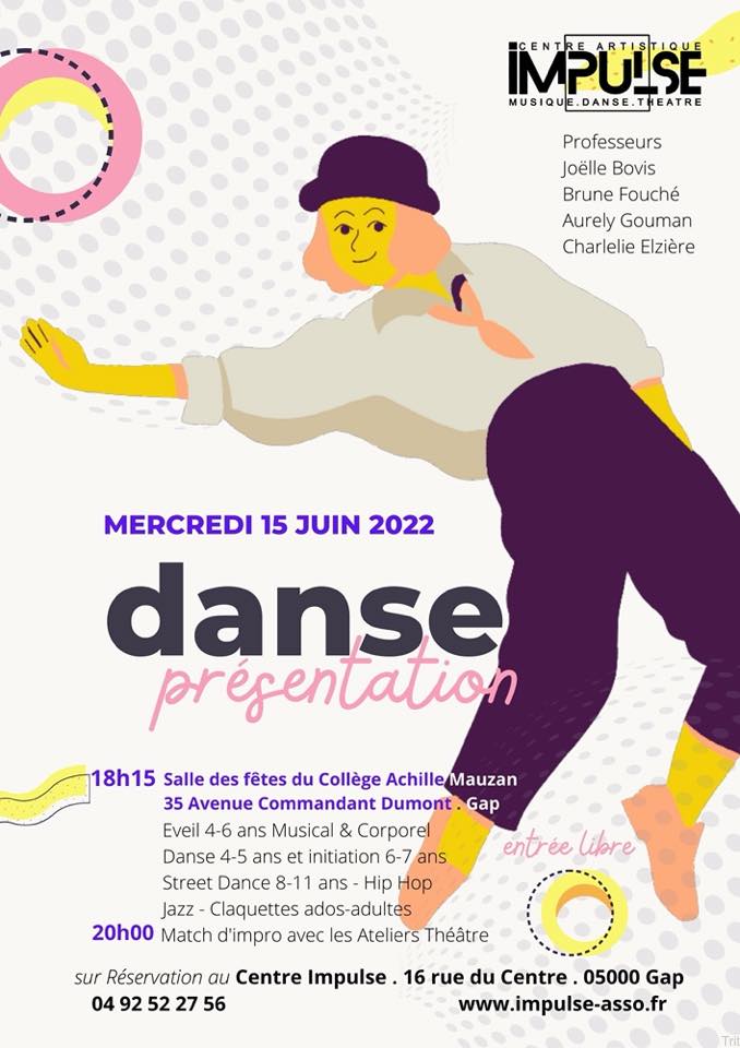 Flyer danse mercredi 15 juin 2022