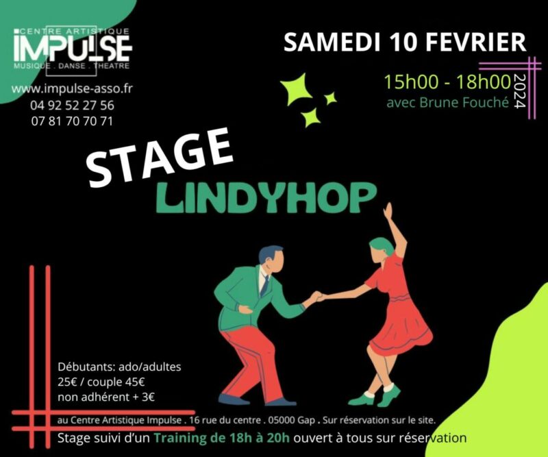 Stage de danse LINDYHOP du 10 février 2024