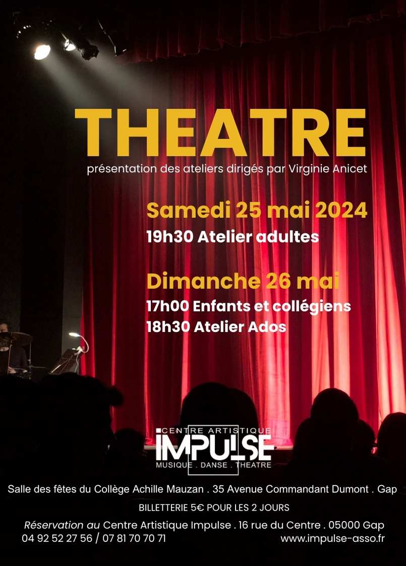 Affiche Spectacle Théâtre Impulse 2024 recto