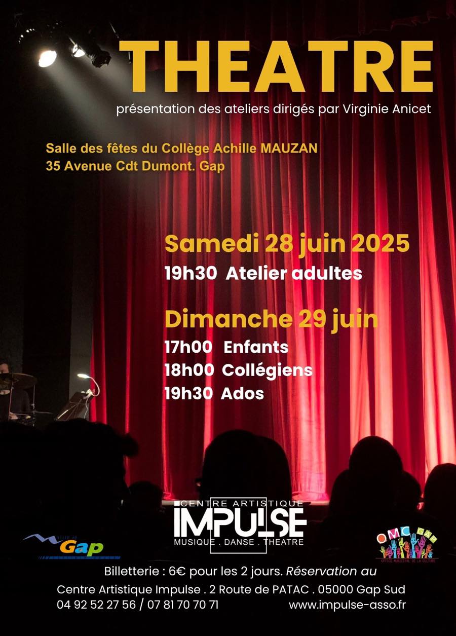 Affiche Spectacle de Théâtre Impulse 2025