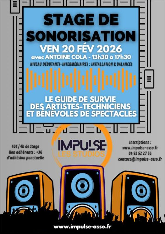 Affiche Stage SONO Impulse - 20 février 2026